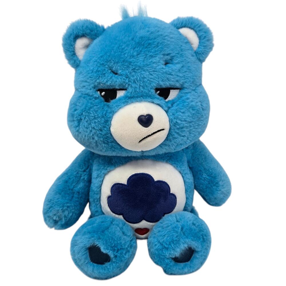 Basic Fun Grumpy Bear Care Bears Blue Emotions Stuffed‎ Animal Plush Toy 12"